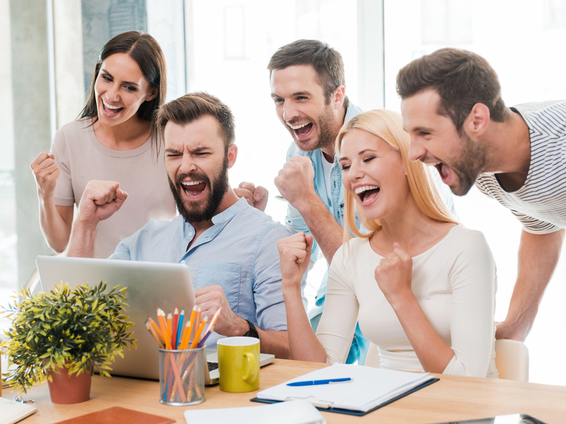 group of people in the office